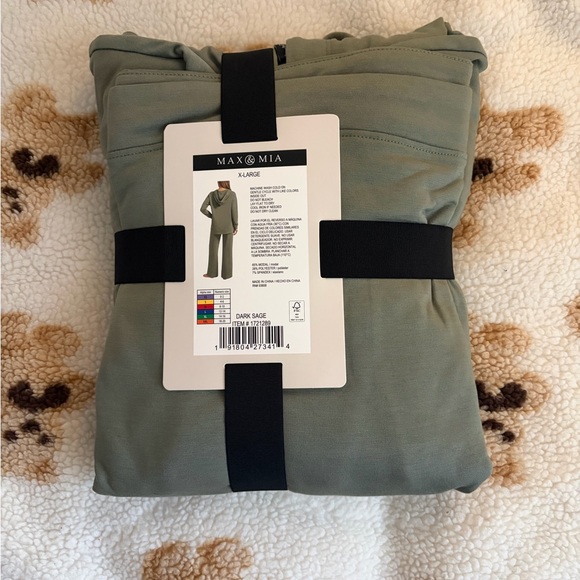 ❤️Max & Mia Women's Hoodie Lounge Set Women's Dark Sage Color New size XL - Picture 5 of 5